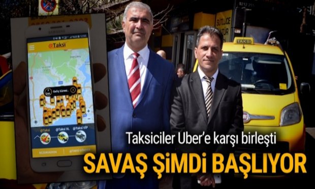 1.500 Taksici Uber’e Karşı bir araya geldi..!